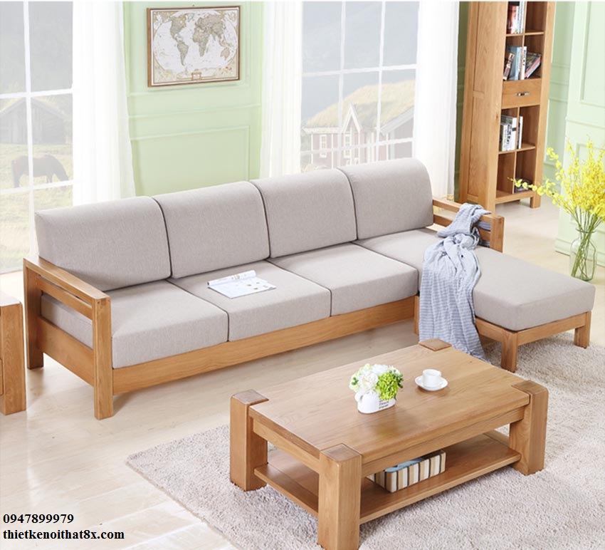  Bộ sofa gỗ phòng khách BSF-MHG053 