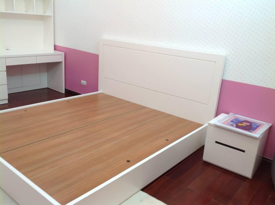  Giường ngủ gỗ công nghiệp kiểu dáng trẻ trung mã GN-MHG011 