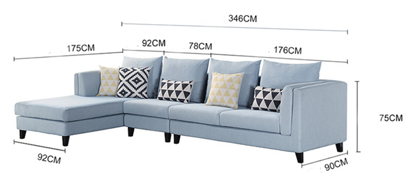  Mẫu ghế sofa thanh lịch cho phòng khách BSF-MHG083 