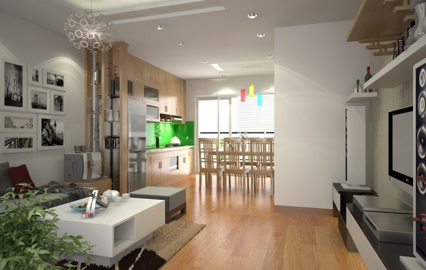  Thiết kế nội thất căn hộ chung cư EcoGreen City 100m2 - 2 phòng ngủ 