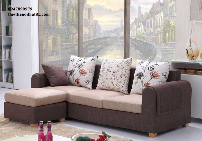  Bộ sofa thiết kế cho gia đình có diện tích phòng khách nhỏ BSF-MHG085 