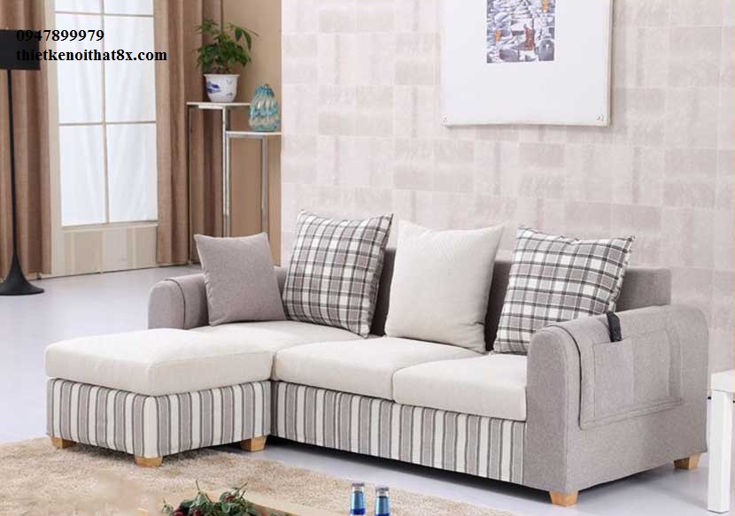  Bộ sofa thiết kế cho gia đình có diện tích phòng khách nhỏ BSF-MHG085 