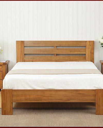  giường ngủ gỗ sồi mỹ thiết kế hiện đại GN-MHG069 
