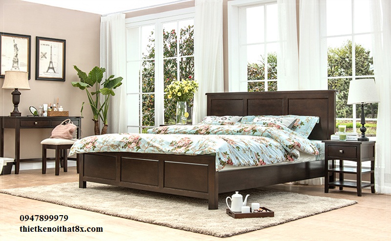  Giường ngủ phong cách cổ điển GN-MHG081 