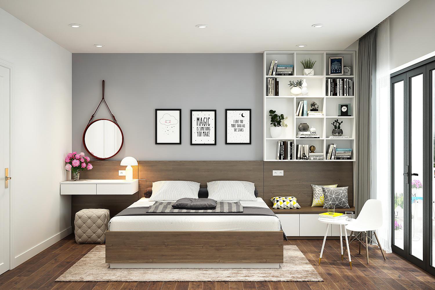 Phòng ngủ mang phong cách hiện đại
