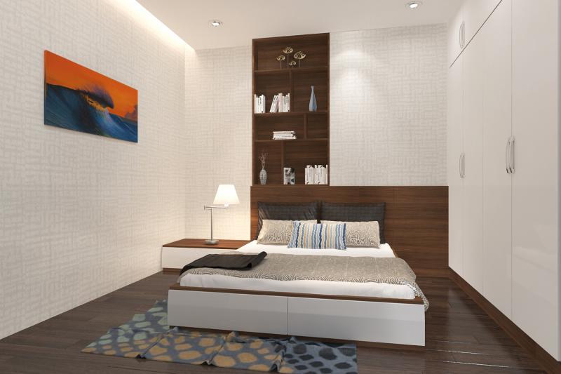  Thiết kế nội thất chung cư Ecogreen City 80m2 2 phòng ngủ 