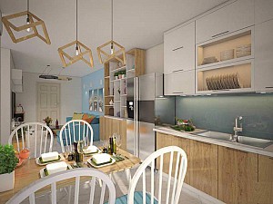 Thiết Kế Căn Hộ Chung Cư 52m2 - HH2B Linh Đàm