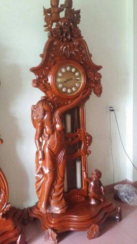ĐỒNG HỒ CÂY CÔ TIÊN GỖ HƯƠNG VÂN