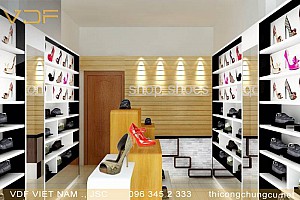 Thiết kế thi công shop thời trang EVashoes