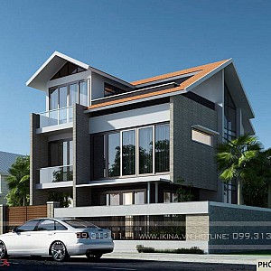 Thiết Kế Biệt Thự 300m2 - 3 Tầng Đông Anh Hà Nội