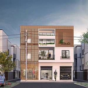 Thiết Kế Nhà Lô Phố 50m2 - 3,5 Tầng Hà Đông Hà Nội