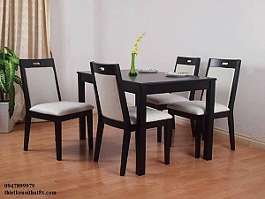 Bàn ăn vuông cho gia đình có diện tích nhỏ mã BA-MHG005