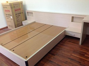 Giường ngủ gỗ melamine mã GN-MHG008