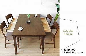 Bàn ăn thiết kế độc đáo mã BA-MHG001