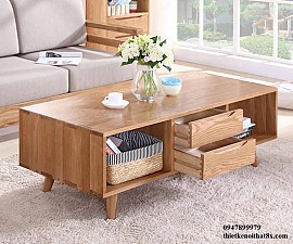 Bàn trà gỗ sồi nga BT-MHG008