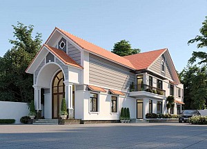 Thiết kế biệt thự 2 tầng tại Thái Nguyên