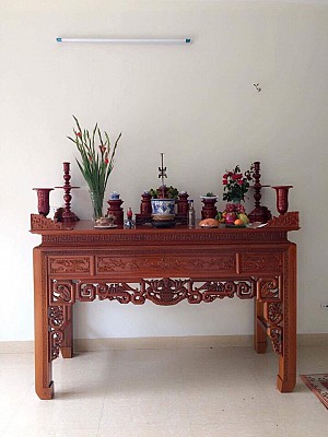 án gian gỗ gụ mã AG-MHG011