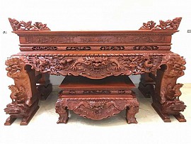 Mẫu án gian bàn cúng cơm cho từ đường