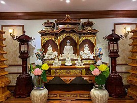 Mẫu ban thờ phật 3 ban