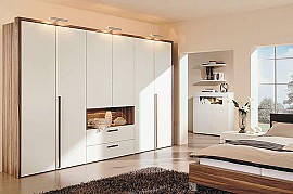 Tủ áo melamine thiết kế hiện đại có đèn hắt độc đáo mã TA-MHG023