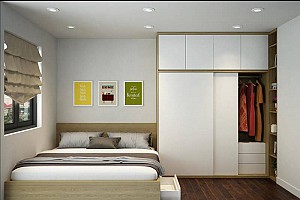 Thiết kế thi công nội thất nhà phố nhỏ đẹp, hiện đại với chất liệu gỗ MDF phủ laminate An Cường