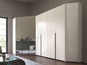 Tủ áo gỗ HDF lõi xanh chống ẩm sơn PU trắng theo thiết kế mã TA-MHG014