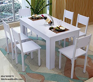 Bàn ăn phong cách hiện đại đơn giản mã BA-MHG021