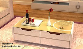 Bàn trà gỗ công nghiệp phòng khách hiện đại BT-MHG004