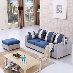 Bộ sofa thiết kế cho gia đình có diện tích phòng khách nhỏ BSF-MHG085