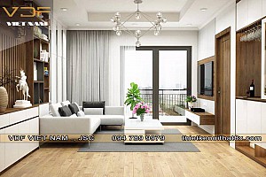 Thiết kế nội thất căn hộ chung cư nhà Anh Cường P2010 Park8 Time City