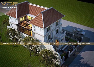 THIẾT KẾ THI CÔNG - BIỆT THỰ ANH THÀNH - BÁT TRÀNG, HÀ NỘI