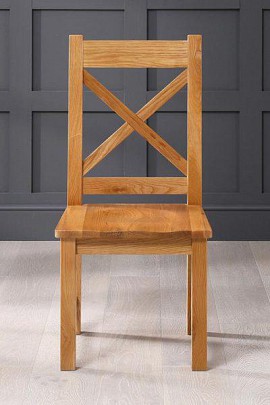 GHẾ SỒI MỸ MẶT GỖ CHỮ X