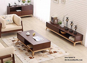 Kệ ti vi gỗ tự nhiên phong cách cổ điển KTV-MHG094