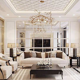 Thiết Kế Nhà Phố Tân Cổ Điển 250m2 - Ocean Park Gia Lâm