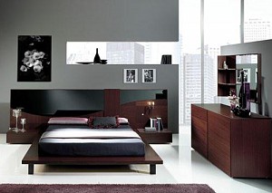 Giường ngủ theo thiết kế độc đáo mã GN-MHG022