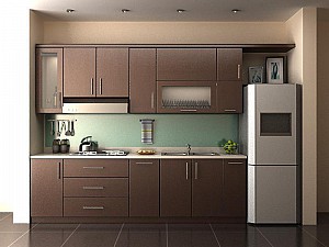 Mẫu tủ bếp hiện đại mã BT03
