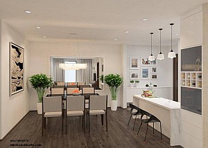 Thi công nội thất chung cư nhà Chị Hòa Park 9 Time City