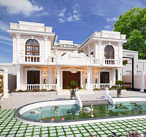 Thiết Kế Biệt Thự 250m2 - 2 Tầng Nam Định