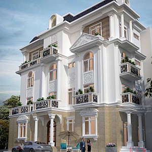 Thiết Kế Nhà Biệt Thự 400m2 - Hòa Bình