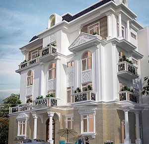 Thiết Kế Nhà Biệt Thự 400m2 - Hòa Bình