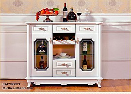 Tủ rượu gỗ tự nhiên phong cách bán cỏ điển TR-MHG027