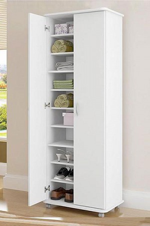 Tủ giầy gỗ sồi sơn trắng TG-MHG047