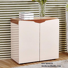 Tủ giầy sơn kết hợp veneer TG-MHG037