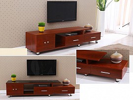 Tủ kệ tivi gỗ tự nhiên mã KTV04