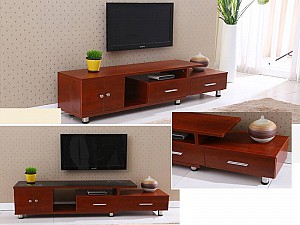 Tủ kệ tivi gỗ tự nhiên mã KTV04