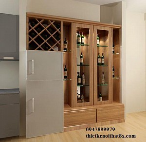 Tủ rượu gỗ công nghiệp TR-MHG032