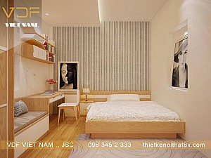 thi công phòng ngủ masster