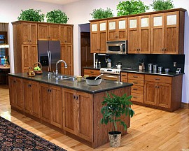 Tủ bếp gỗ xoan đào kiểu dáng hiện đại mã BT22