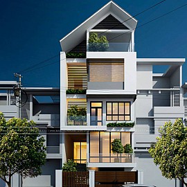 Thiết Kế Nhà Lô Phố 105m2 - 5 Tầng Hải Phòng