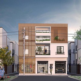 Thiết Kế Nhà Lô Phố 50m2 - 3,5 Tầng Hà Đông Hà Nội